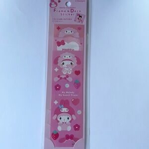 My Melody frame and deco stickers